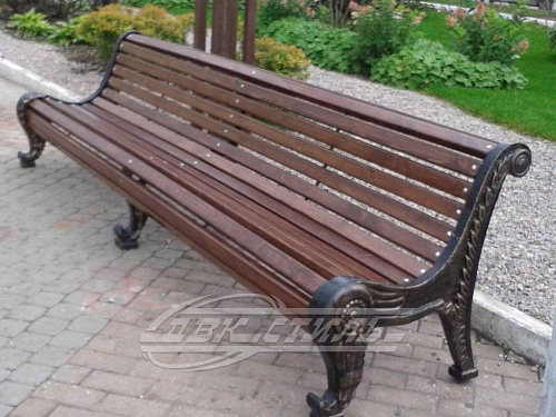 Скамейка чугунная «Дник».  �6